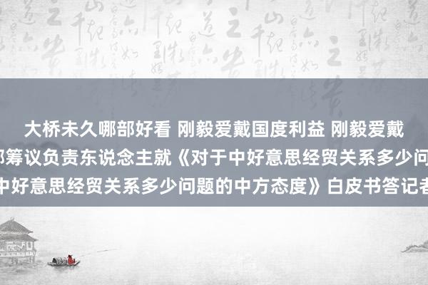 大桥未久哪部好看 刚毅爱戴国度利益 刚毅爱戴多边商业体制——商务部筹议负责东说念主就《对于中好意思经贸关系多少问题的中方态度》白皮书答记者问